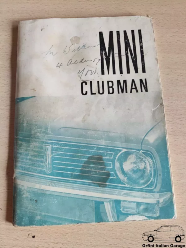 Mini Clubman Owners Manual Driver's Handbook Libretto Manutenzione View Right