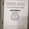 Morris Commercial FVS FVSO Range Workshop Service Repair Operation Manual View Rear