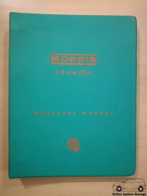 Morris J4 JO4 Workshop Service Repair Operation Manual View Rear