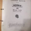 Morris JB 10 cwt Van Workshop Service Repair Operation Manual View Rear