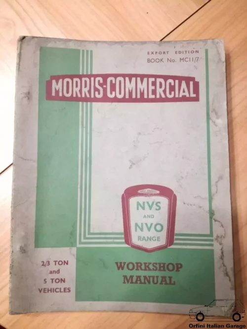 Morris NVS NVO Range Workshop Service Repair Operation Manual View Right