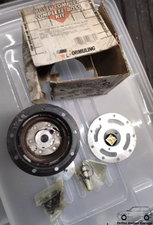 Opel Kadett C Manta Ascona Formuling Steering Wheel Hub Adapter Boss View Rear