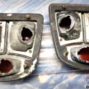 Rear Back Lights Coppia Fanale Posteriore Lancia Flavia Berlina Vignale Cabrio View Front