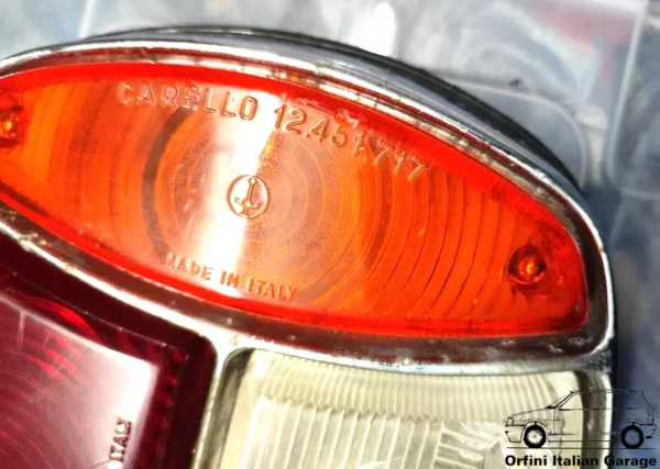 Rear Back Lights Coppia Fanale Posteriore Lancia Flavia Berlina Vignale Cabrio View Rear