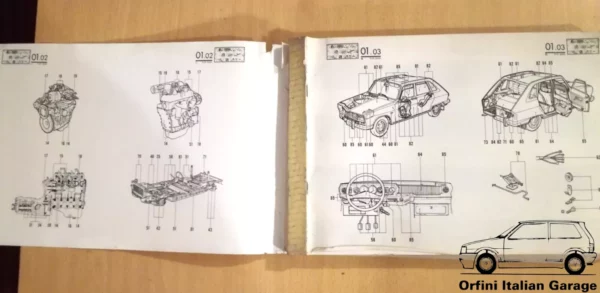 Renault 16 PR995 - Catalogue de Pieces de Rechange Parts Catalogue Manual View Front