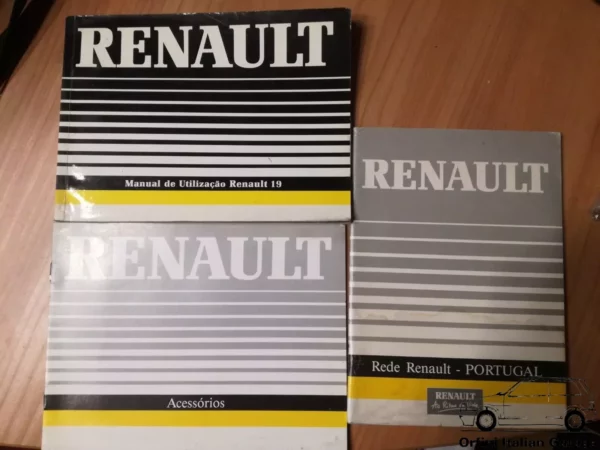 Renault 19 Owners Manual Driver's Handbook Libretto Manutenzione Entretien View Front