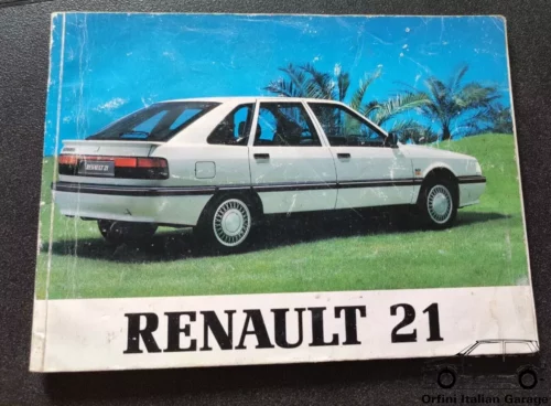Renault 21 Owners Manual Driver's Handbook Libretto Manutenzione Entretien View Front