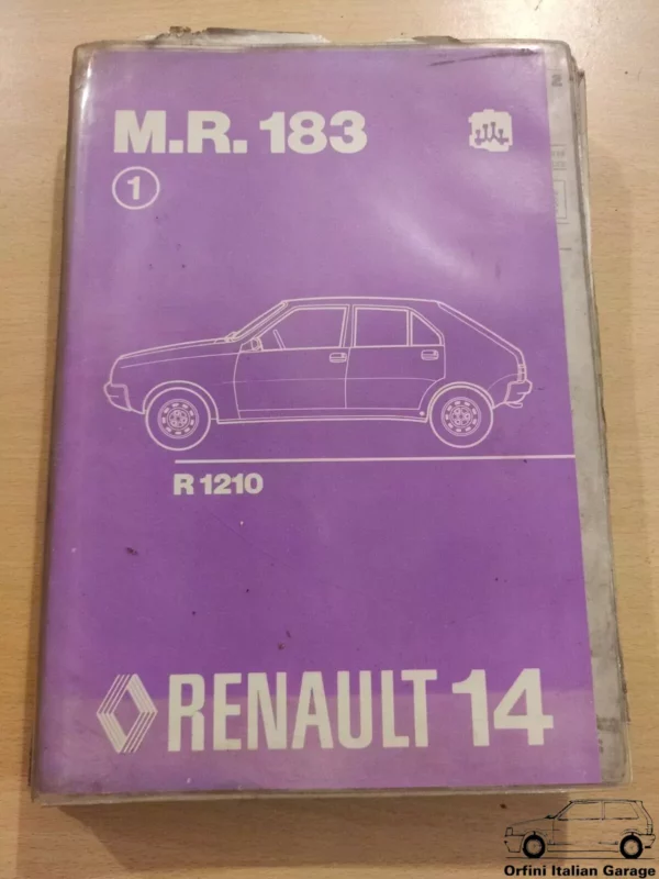 Renault 14 R1210 Workshop Manual MR183 View Right