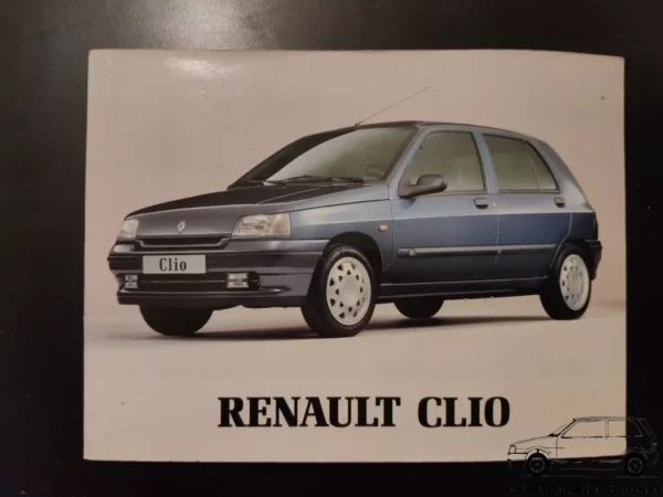 Renault Clio MK1 Owners Manual Driver's Handbook Libretto Manutenzione Entretien View Front