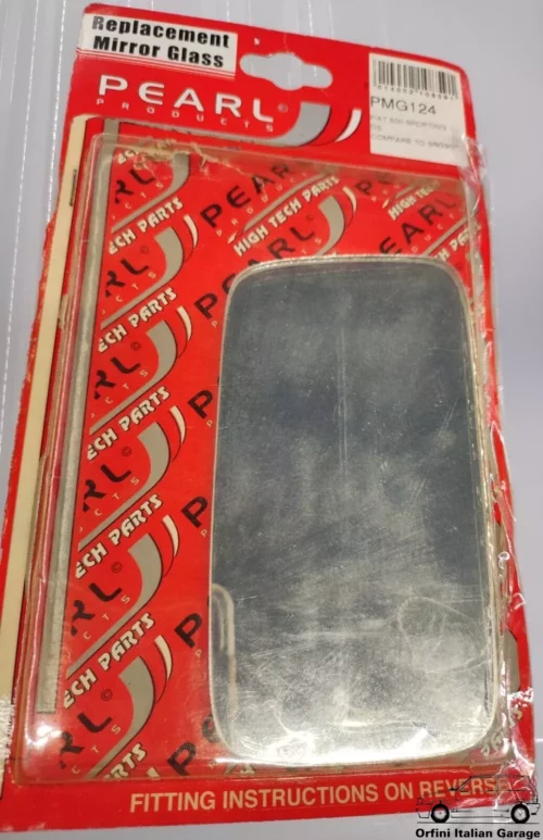 Right Rearview Mirror Lens Glass Fiat Cinquecento View Front