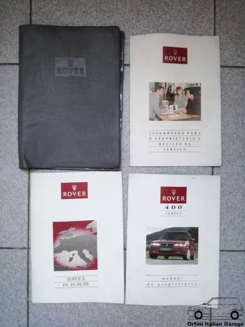 Rover 400 Series Owners Manual Handbook Libretto Uso Manutenzione Entretien View Front