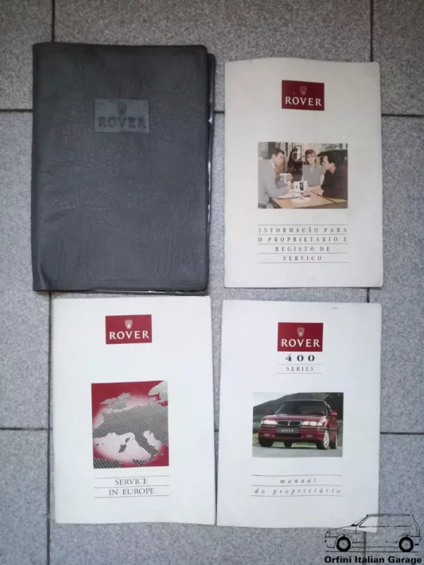 Rover 400 Series Owners Manual Handbook Libretto Uso Manutenzione Entretien View Front