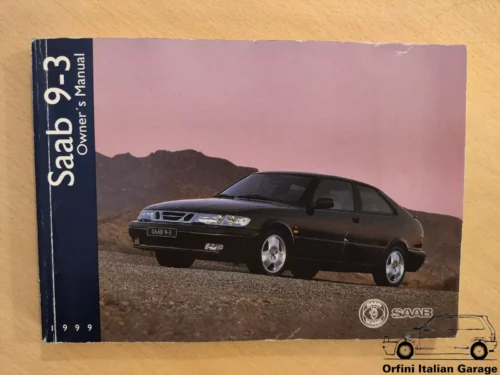 Saab 9-3 Owners Manual Driver's Handbook Libretto Manutenzione Entretien View Front