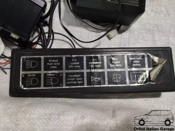 Speakers + Fuse Box - Fiat Bertone X1/9 View Rear