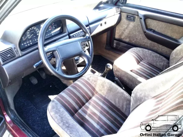 Tessuto Fabric Sedile Seats Bombazine Beige Fiat Uno MK2 60S 60SX S SX View Front