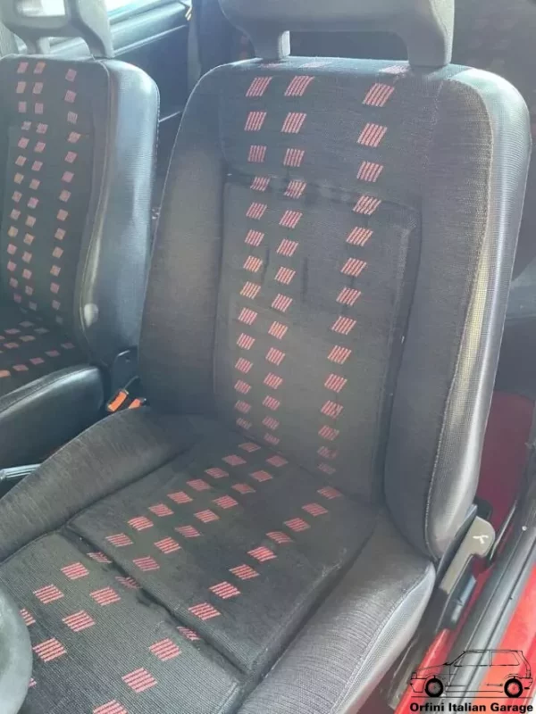Tessuto Fabric Sedile Seats Fiat Uno Turbo IE MK1 View Rear