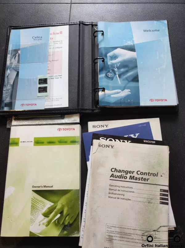 Toyota Celica T230 Owners Manual Handbook Libretto Manutenzione Entretien View Rear