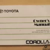 Toyota Corolla E10 E100 Owners Manual Driver's Handbook Libretto Entretien View Rear
