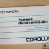 Toyota Corolla E10 E100 Owners Manual Driver's Handbook Libretto Entretien View Rear