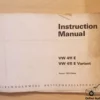 VW 411 Owners Manual Driver's Handbook Libretto Entretien View Front