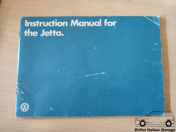 VW Jetta Owners Manual Driver's Handbook Libretto Entretien View Front