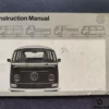 VW T2 Transporter Owners Manual Driver's Handbook Libretto Entretien View Rear