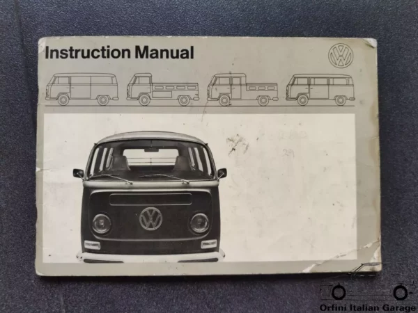 VW T2 Transporter Owners Manual Driver's Handbook Libretto Entretien View Rear