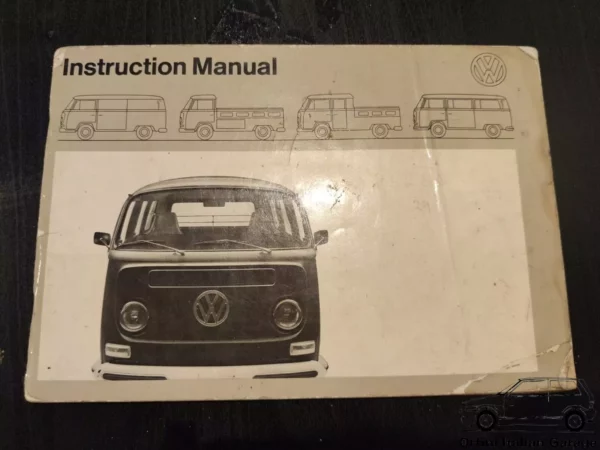 VW T2 Transporter Owners Manual Driver's Handbook Libretto Entretien View Rear