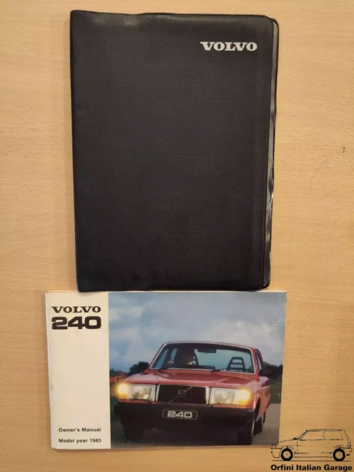 Volvo 240 Series Owners Manual Driver's Handbook Libretto Entretien View Front