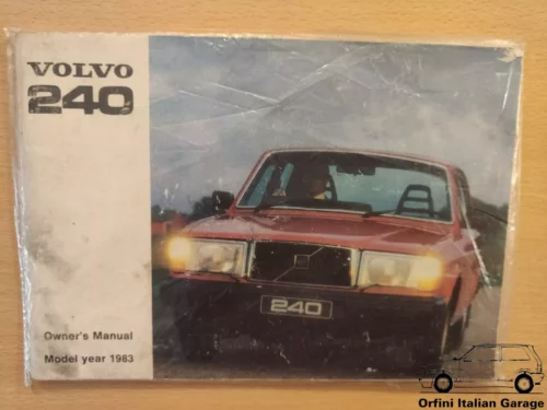 Volvo 240 Series Owners Manual Driver's Handbook Libretto Entretien View Front