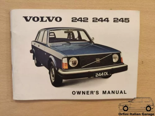 Volvo 240 Series 242 244 245 Owners Manual Driver's Handbook Libretto Entretien View Front