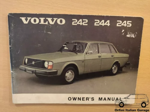 Volvo 240 Series 242 244 245 Owners Manual Driver's Handbook Libretto Entretien View Front