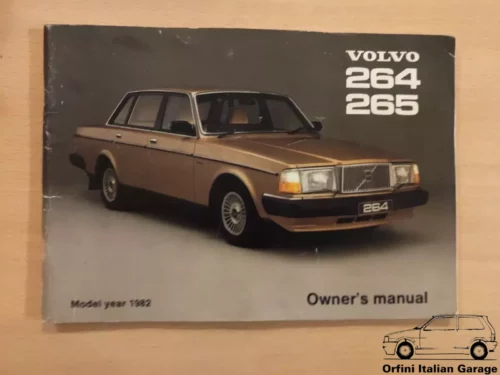 Volvo 260 Series 264 265 Owners Manual Driver's Handbook Libretto Entretien View Front