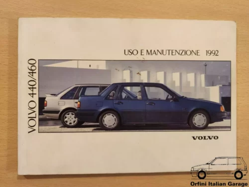 Volvo 440 460 Owners Manual Driver's Handbook Libretto Entretien View Front