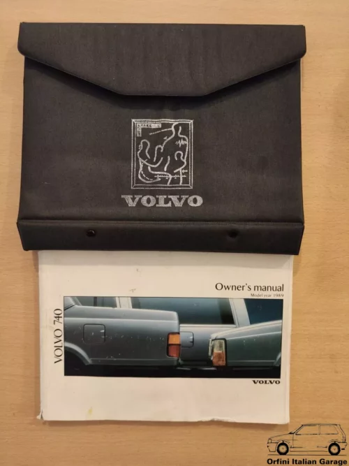 Volvo 740 Series Owners Manual Driver's Handbook Libretto Entretien View Front