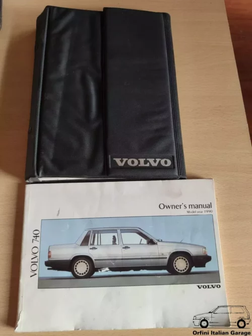 Volvo 740 Series Owners Manual Driver's Handbook Libretto Entretien View Front