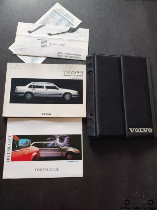 Volvo 940 Owners Manual Driver's Handbook Libretto Entretien View Front