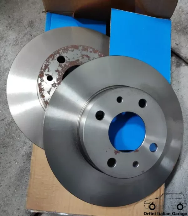 60800345 71739572 Pair Front Brake Discs Fiat Lancia Alfa Romeo