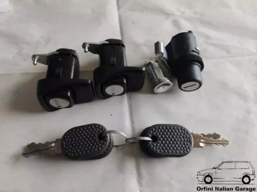 7654911 7696108 7796720 Lock Set with Keys Fiat Panda 141