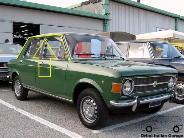 4262310 4186094 6mt Set Chromed Side Roof Trim Fiat 126 127 128
