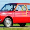 4262310 4186094 6mt Set Chromed Side Roof Trim Fiat 126 127 128