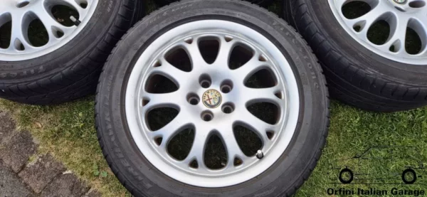 11306-60657230-6.webp 60657230 Set Wheels 16 Alfa Romeo Spider GTV 916 w/ Tyres