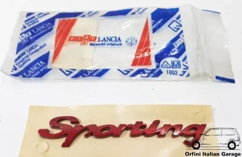 46523777  Rear Badge Scritta Sporting Fiat Palio Punto 188