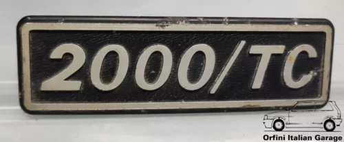 4408780  Scritta Badge Fiat 131 2000/TC 2000TC Supermirafiori