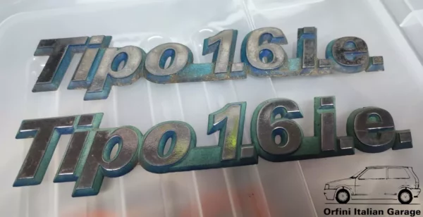 7725973  Rear Badge Scritta Fiat Tipo 1.6 i.e.