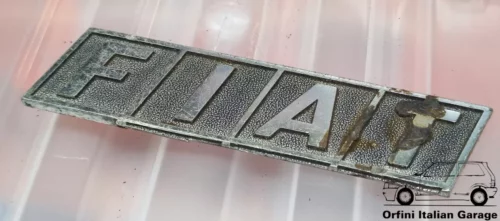 Rear Badge Fiat Metallic