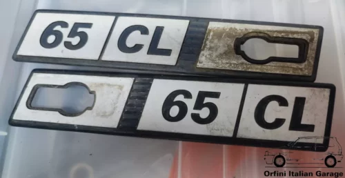 5952341 5952342 4423749 4423750 Pair Side Badges Scritta Fiat Ritmo 65CL