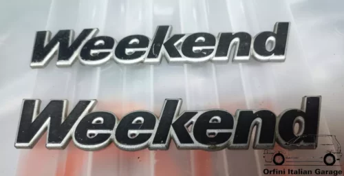 7544767  Rear Badge Scritta Fiat Regata Weekend