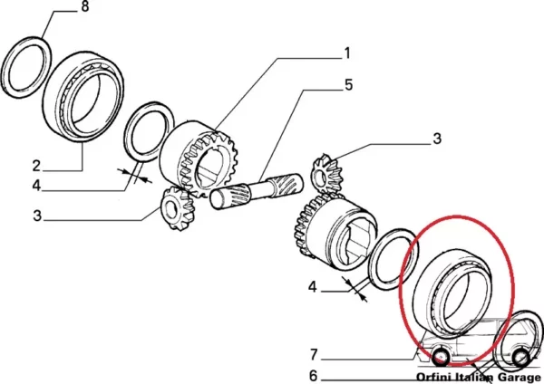 12267-884202-2.webp 884202 Differential Gearbox Bearing Fiat Panda Uno Cinquecento Seicento Lancia Y10 127 A112 600