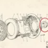 816341  Bearing Cuscinetto Clutch Frizione Fiat 1400 / 1400 A B 30.2/36x68x18/18.9